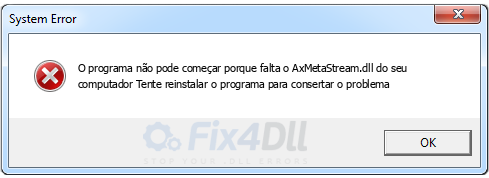 AxMetaStream.dll ausente