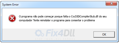 CryD3DCompilerStub.dll ausente