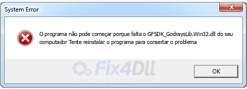 GFSDK_GodraysLib.Win32.dll ausente