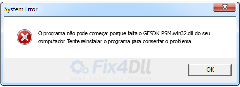 GFSDK_PSM.win32.dll ausente