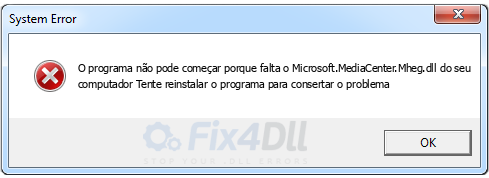 Microsoft.MediaCenter.Mheg.dll ausente