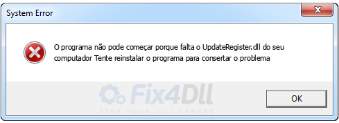 UpdateRegister.dll ausente