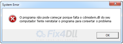 cdmodem.dll ausente
