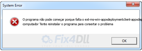 ext-ms-win-appxdeploymentclient-appxdeploy-l1-1-0.dll ausente