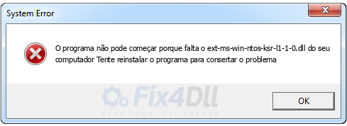 ext-ms-win-ntos-ksr-l1-1-0.dll ausente