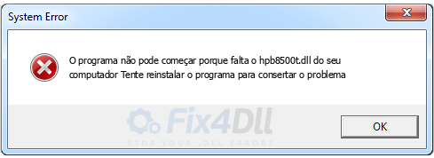 hpb8500t.dll ausente