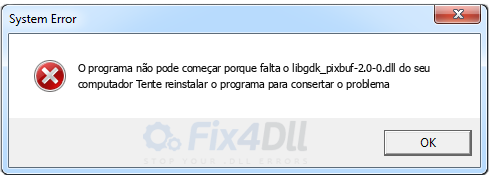 libgdk_pixbuf-2.0-0.dll ausente