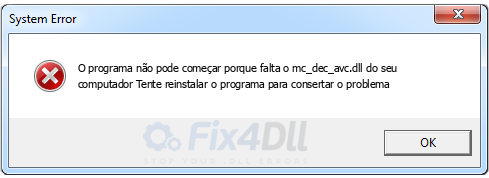 mc_dec_avc.dll ausente