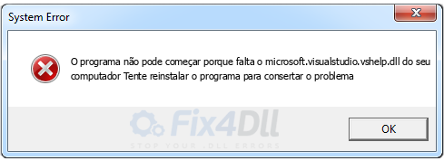 microsoft.visualstudio.vshelp.dll ausente