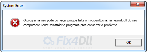 microsoft.xna.framework.dll ausente