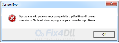 pdfsettings.dll ausente