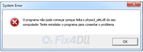 physx3_x86.dll ausente