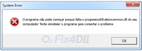 progressnotificationcommon.dll ausente