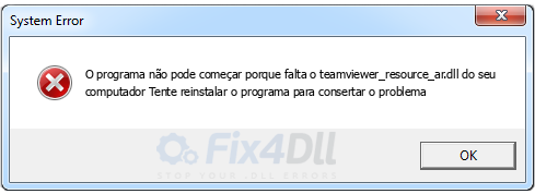 teamviewer_resource_ar.dll ausente