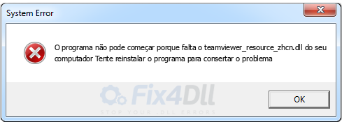 teamviewer_resource_zhcn.dll ausente