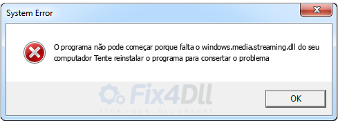 windows.media.streaming.dll ausente