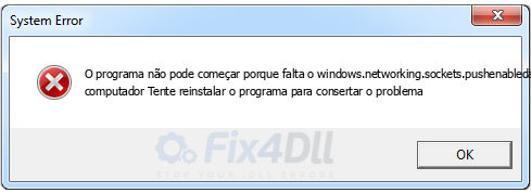 windows.networking.sockets.pushenabledapplication.dll ausente