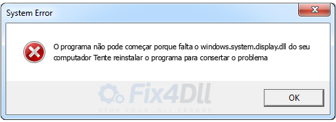 windows.system.display.dll ausente