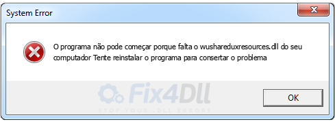 wushareduxresources.dll ausente